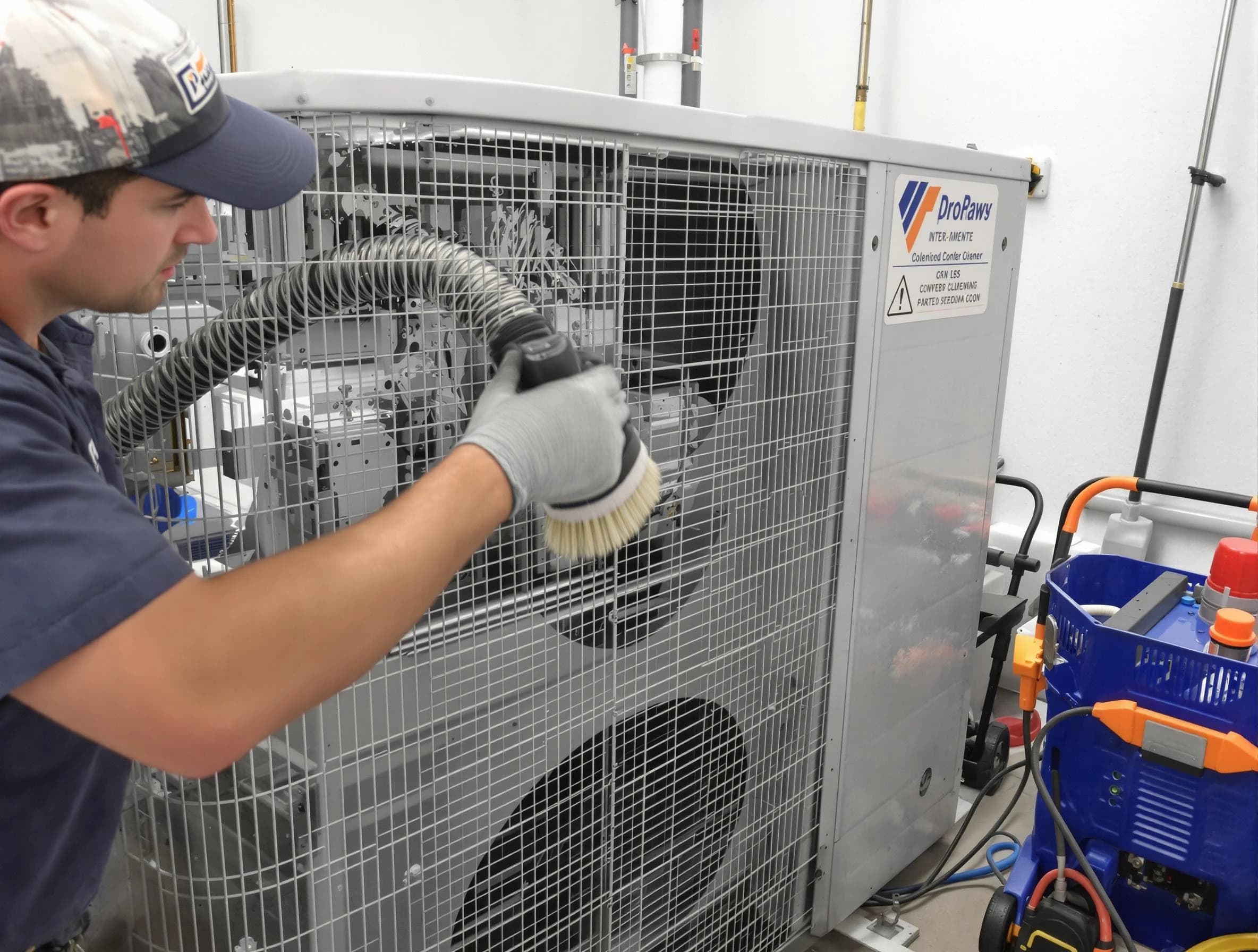 Aliquippa Air Duct Cleaning specialist performing precision AC coil cleaning for improved system performance in Aliquippa