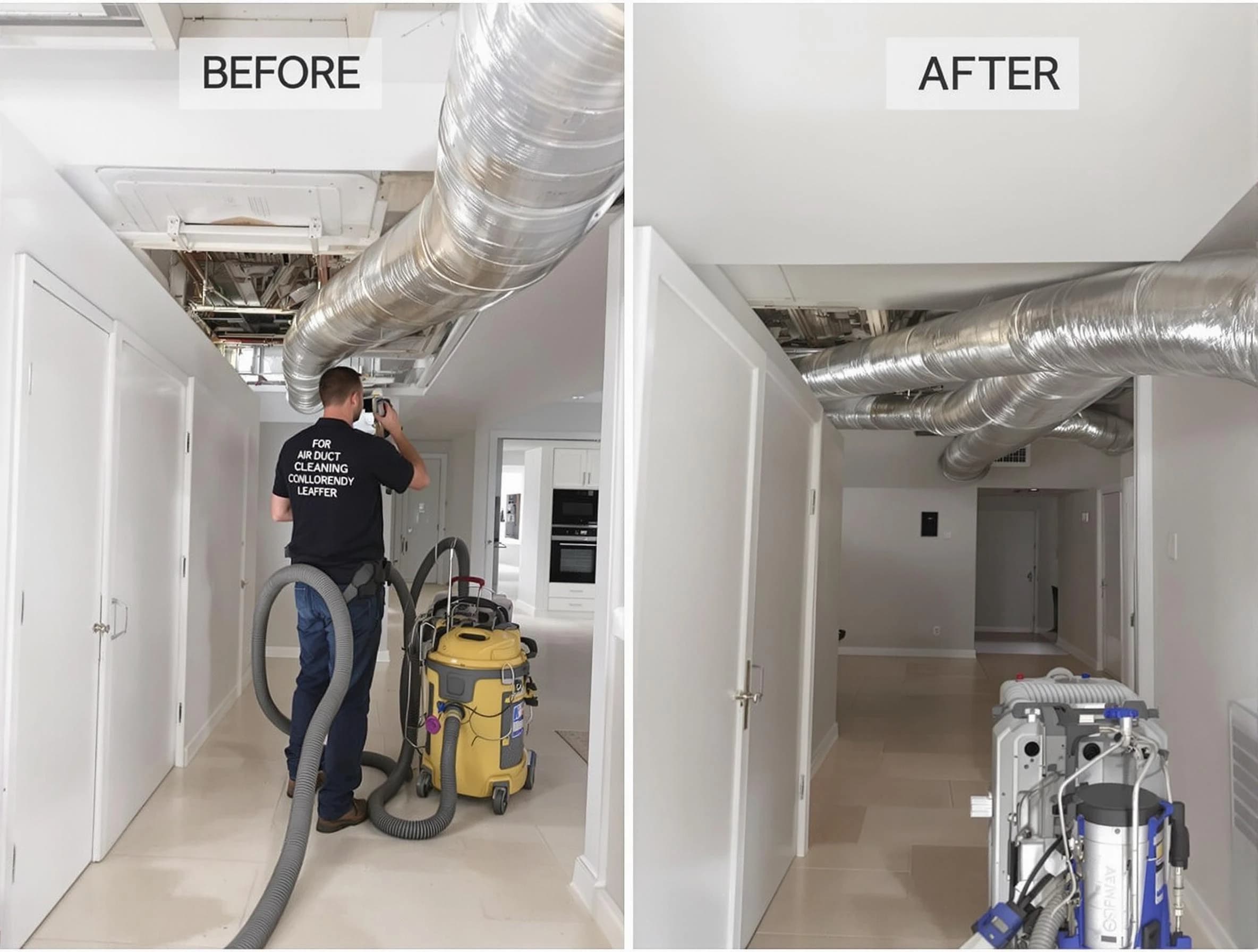 Aliquippa Air Duct Cleaning professional performing thorough air duct cleaning in Aliquippa