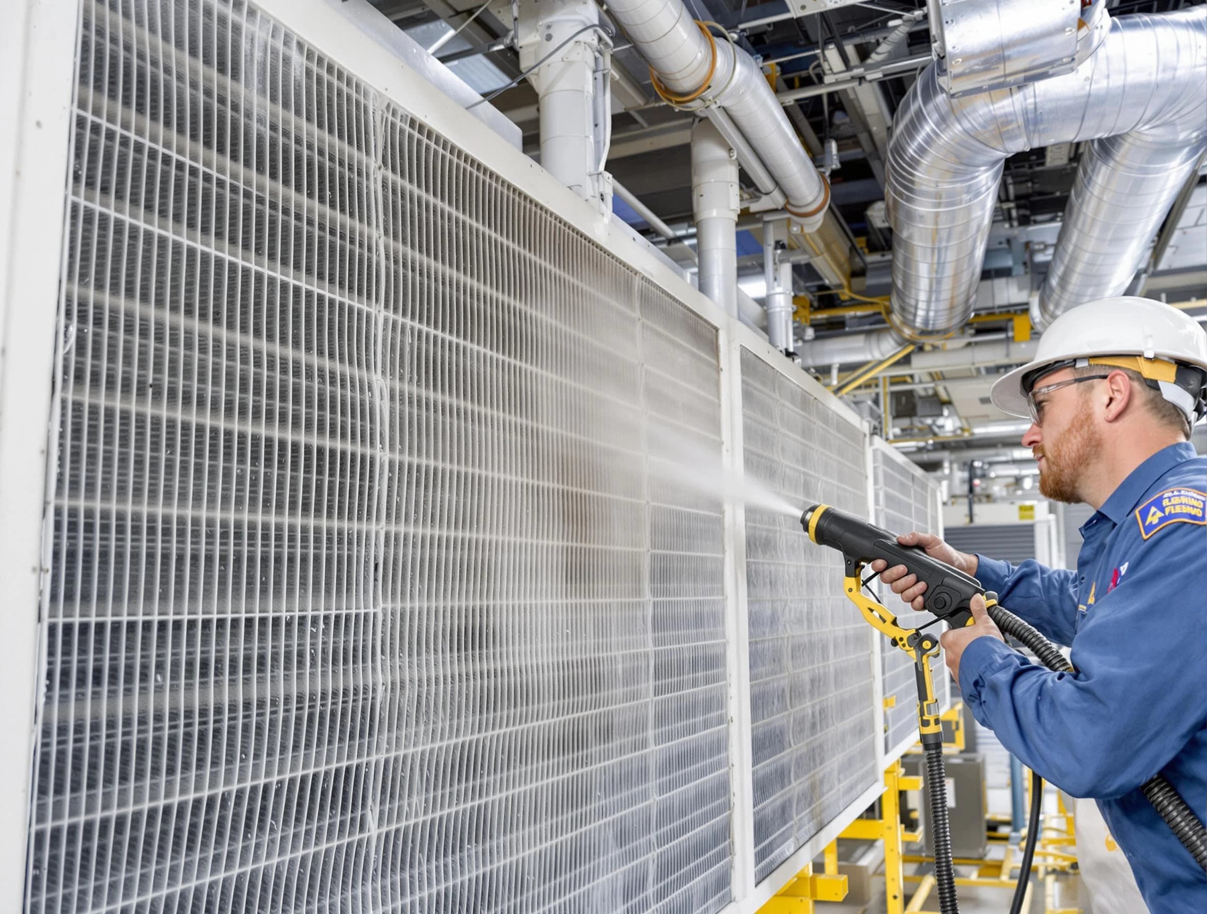 Professional commercial coil cleaning by Aliquippa Air Duct Cleaning in Aliquippa