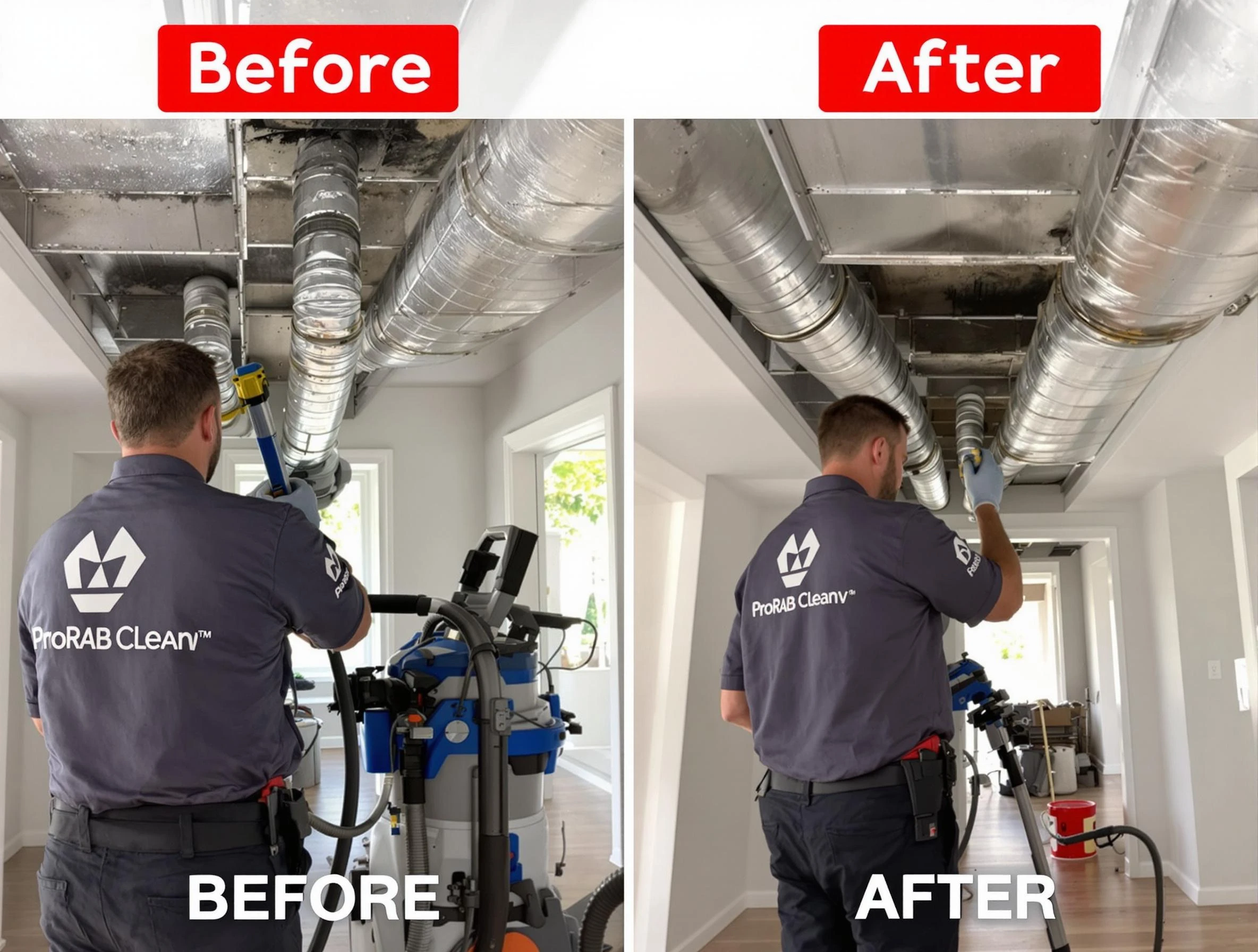 Aliquippa Air Duct Cleaning expert performing thorough residential duct cleaning in a Aliquippa home